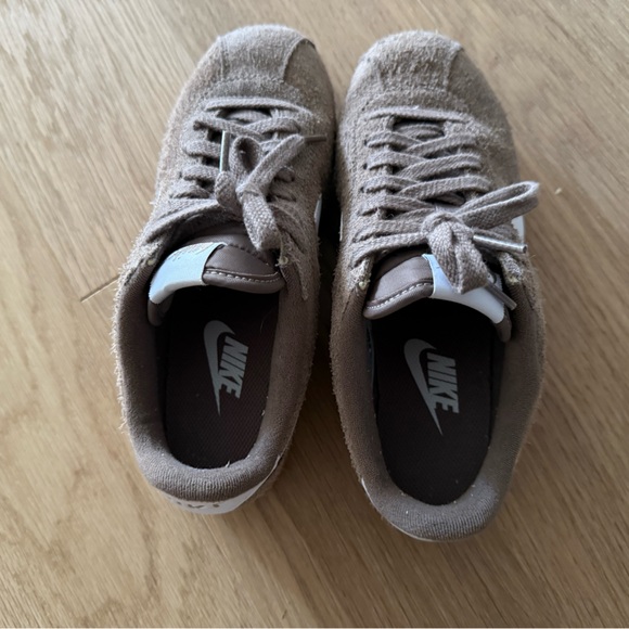 Nike Cortez Mink Suede Casual Sneakers - Picture 1 of 2